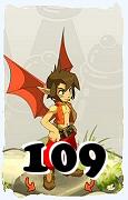 Un personaje del juego Dofus, Aniripsa-Aire, de nivel 109