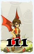 Un personnage du jeu Dofus, Eniripsa-Air, au niveau 111