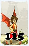 Un personnage du jeu Dofus, Eniripsa-Air, au niveau 115