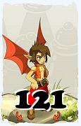 Un personnage du jeu Dofus, Eniripsa-Air, au niveau 121