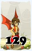 Um personagem do jogo Dofus, Eniripsa-Ar, de nivel 129