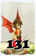 Un personnage du jeu Dofus, Eniripsa-Air, au niveau 131