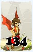 Un personnage du jeu Dofus, Eniripsa-Air, au niveau 134