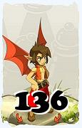 Um personagem do jogo Dofus, Eniripsa-Ar, de nivel 136