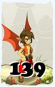 Un personaje del juego Dofus, Aniripsa-Aire, de nivel 139