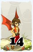 Um personagem do jogo Dofus, Roublard-Ar, de nivel 14