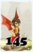 Un personnage du jeu Dofus, Osamodas-Air, au niveau 145