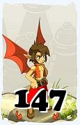 Un personnage du jeu Dofus, Eniripsa-Air, au niveau 147