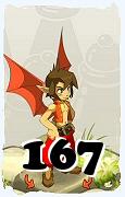 Un personaje del juego Dofus, Aniripsa-Aire, de nivel 167