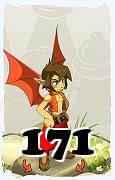 Un personnage du jeu Dofus, Eniripsa-Air, au niveau 171