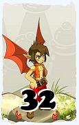 Un personnage du jeu Dofus, Eniripsa-Air, au niveau 32