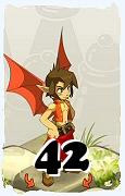 Un personaggio del gioco Dofus, Aniripsa-Aria, al livello 42