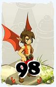 Um personagem do jogo Dofus, Eniripsa-Ar, de nivel 98