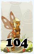 Um personagem do jogo Dofus, Eniripsa-Ar, de nivel 104