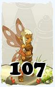 Un personaje del juego Dofus, Aniripsa-Aire, de nivel 107