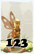 Un personnage du jeu Dofus, Osamodas-Air, au niveau 123