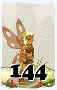 Un personaje del juego Dofus, Aniripsa-Aire, de nivel 144