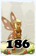 Um personagem do jogo Dofus, Sacrier-Ar, de nivel 186