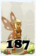 Un personaje del juego Dofus, Aniripsa-Aire, de nivel 187