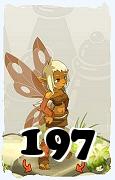 Un personnage du jeu Dofus, Osamodas-Air, au niveau 197