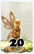 Un personaggio del gioco Dofus, Aniripsa-Aria, al livello 20