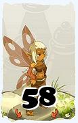 Um personagem do jogo Dofus, Eniripsa-Ar, de nivel 58