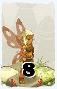 Un personaggio del gioco Dofus, Aniripsa-Aria, al livello 8