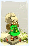 Un personaje del juego Dofus, Anutrof-Aire, de nivel 0
