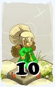 Um personagem do jogo Dofus, Enutrof-Ar, de nivel 10