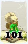 Um personagem do jogo Dofus, Enutrof-Ar, de nivel 101