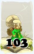 Um personagem do jogo Dofus, Enutrof-Ar, de nivel 103