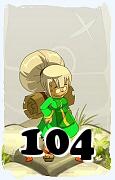 Um personagem do jogo Dofus, Enutrof-Ar, de nivel 104