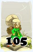 Um personagem do jogo Dofus, Enutrof-Ar, de nivel 105