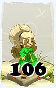 Un personnage du jeu Dofus, Iop-Air, au niveau 106