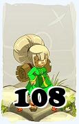 Un personaje del juego Dofus, Anutrof-Aire, de nivel 108