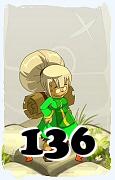 Um personagem do jogo Dofus, Enutrof-Ar, de nivel 136