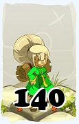 Un personnage du jeu Dofus, Iop-Air, au niveau 140