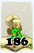 Um personagem do jogo Dofus, Enutrof-Ar, de nivel 186