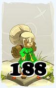 Um personagem do jogo Dofus, Sacrier-Ar, de nivel 188