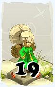 Um personagem do jogo Dofus, Enutrof-Ar, de nivel 19