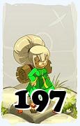 Un personaje del juego Dofus, Anutrof-Aire, de nivel 197