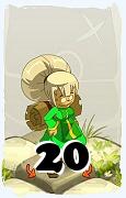 Um personagem do jogo Dofus, Xelor-Ar, de nivel 20