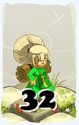 Um personagem do jogo Dofus, Enutrof-Ar, de nivel 32