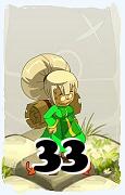 Un personnage du jeu Dofus, Sadida-Air, au niveau 33