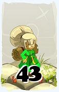 Un personnage du jeu Dofus, Sram-Air, au niveau 43