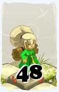 Um personagem do jogo Dofus, Ecaflip-Ar, de nivel 48