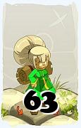 Um personagem do jogo Dofus, Enutrof-Ar, de nivel 63