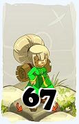 Um personagem do jogo Dofus, Sacrier-Ar, de nivel 67