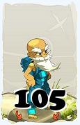 Um personagem do jogo Dofus, Roublard-Ar, de nivel 105