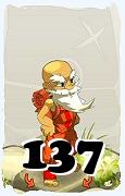 Um personagem do jogo Dofus, Enutrof-Ar, de nivel 137